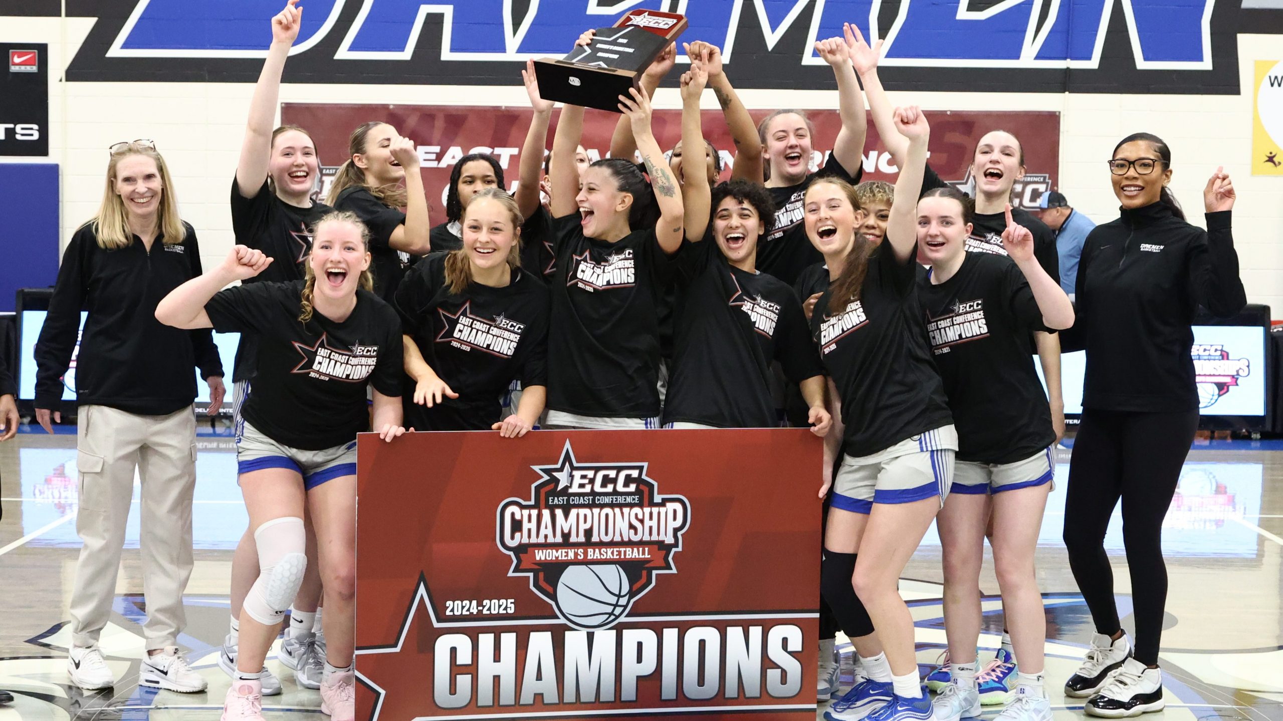 Women's basketball team holding ECC championship in Lumsden Gym